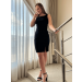Vestido social confeccionado em Crepe Com Elastano.