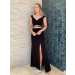 Cropped e Saia Longa confeccionados em Viscose Com Elastano.