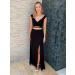 Cropped e Saia Longa confeccionados em Viscose Com Elastano.
