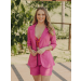 Blazer Alfaiataria Linho Manga 3/4. O look perfeito é com nossa Bermuda Alfaiataria Linho Meia Coxa. Confira! 