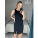 Vestido social confeccionado em Crepe Com Elastano.
